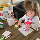 CreateOn Crayola Doodle Magnetic Tiles Building Set for Kids, Magnetic Kids’ Building Toys, STEM & Montessori Arts & Creativity Toys for Boys and Girls Ages 3+, 24-Piece Set by TinyTreasures Baby Boutique