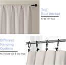 Simplebrand Ava Natural Blackout Curtains for Bedroom 96 Inches Long 2 Panels, Solid Thermal Insulated, Energy Saving Living Room Window Treatment Curtains Blackout Drapes, W50 x L96 Inch, Natural by TinyTreasures Baby Boutique