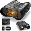 GTHUNDER Night Vision Goggles, Night Vision Binoculars – 4K UHD Video, 52MP Photos, App Remote Control, 10X Zoom, 4" HD Screen, 984ft, 7-Level IR, 4000mAh, 32GB Card – Ideal for Hunting & Security by TinyTreasures Baby Boutique