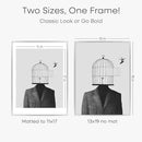 Homeforia 13 x 19 Frame Silver, High End Metal 13 x 19 Picture Frames with Mat 11 by 17 Photo, 13x19 Silver Poster Frame Matted to 11x17 Print, 19x13 Hanging Frames, Tempered Glass, Wall Kit, Set of 1 by CozyNest Decor
