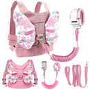 Anti Lost Toddler Harness - Butterfly Baby Leash and Wrist Link with Lock, Child Walking Harness Assistant for Girls, Cute Traction Safety Leash for Kids, Holiday Travel Christmas Gift, Pink by TinyTreasures Baby Boutique