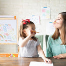 3-in-1 Wooden Easel for Kids, Toddle Double-Sided Easel with Magnetic Whiteboard and Painting Blackboard, 360° Rotatable, Paper-roll Holder, Storage Tray, and Stickers Included by TinyTreasures Baby Boutique