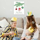 SHLINCO Handprint Keepsake DIY Kit, Baby's First Holiday Keepsake, Christmas Winter Decoration, Kids Family Footprint Art, 7.8x9.8 Inch Canvas, Suitable For Desktop Wall Ornaments by TinyTreasures Baby Boutique