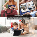 RECUTMS Small Photo Album 4x6 52 Photos, Mini Photo Book Leather Cover with Front Window, 26-Sheet Holds 52 Pictures, Artwork or Postcards Storage for Wedding Family Baby Vacation(Black) by TinyTreasures Baby Boutique