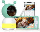 BOIFUN 2K WiFi Baby Monitor with Camera and Audio,Smartphone APP, Colorful Night Light, Smart AI Motion & Sound & Humidity & Temperature Detection, Auto Tracking,5-Inch Monitor Control, Night Vision by TinyTreasures Baby Boutique