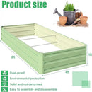SnugNiture Galvanized Raised Garden Bed 8x4x1FT Outdoor Large Metal Planter Box Steel Kit for Planting Vegetables, Flowers by GreenHaven Gardens