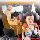 Baby Car Mirror for Rear Facing Seat - Clear View, Upgraded Hook Clip Design, 360 Rotation, Wide Crystal View, Shatterproof Crash Tested and Certified by TinyTreasures Baby Boutique