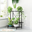 Zhongma 3 Tier Plant Stand Space-Saving Heavy Duty Plant Holder for Balcony, Home, Garden ,Metal Sturdy Plant Stand for Indoor and Outdoor by GreenHaven Gardens