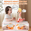 Jollybaby Plush Talking Singing Dancing Musical Flamingo Toy for Toddlers 1-3 Just Like Cactus Toy, Music Mimicking Interactive Toy for Crawling Kids, Sensory Stuffed Toy Gift for Baby 0-6-12 Month by TinyTreasures Baby Boutique