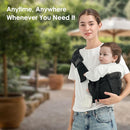 Toddler Sling Carrier, Easy to Wear Baby Carrier Sling 7-40 lbs, Adjustable Lightweight Baby Wrap Sling, Perfect Toddler Hip Carriers One Size Fits All, Black Mesh by TinyTreasures Baby Boutique