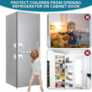 12 Pack Refrigerator Lock with 12 Keys Fridge Locks Combination Adhesive Child Safety Cabinet Freezer Door Lock Adult File Drawer Kitchen Appliance Furniture Closet(White) by TinyTreasures Baby Boutique