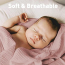 GLLQUEN BABY Muslin Swaddle Blankets for Girls, 2-Pack Organic Baby Blankets for Girl Boy, Newborn Receiving Blanket, Baby Swaddle Blanket Unisex, Baby Essentials, Registry & Gift, 40 x 38 inches by TinyTreasures Baby Boutique