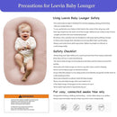 Baby Lounger Play Mat,Baby Lounger for Newborn Tummy Time for Baby in Bed,0° Angle Newborn Lounger Baby Nest for Boys & Girls 0-12 Months(Pink) by TinyTreasures Baby Boutique