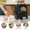 NCVI Formula Dispenser On the Go, Portable Baby Travel Milk Powder Formula Container Holder to Go with Scoop Suitable for Diaper Bag Backpack, Ready to Brew Milk Newborn Infant (White Sheep) by TinyTreasures Baby Boutique
