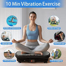 Vibration Plate Exercise Machine, Full Body Shaker Workout Vibration Plate for Lymphatic Drainage Weight Loss, Waver Vibrating Fitness Platform with Resistance Bands, Low Noise Home Fitness for Adults by CozyNest Decor