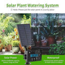 Solar Drip Irrigation System, Automatic Irrigation System for Outdoor Gardening，2200mA Battery and rain Sensing Function,for courtyards, Balconies, Gardens, 10 Potted Plants by GreenHaven Gardens