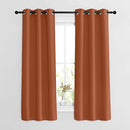 NICETOWN Blackout Burnt Orange Curtains 63 inch Length 2 Panels - Grommet Top Room Darkening Thermal Curtains Sound Reducing Window Treatments for Bedroom/Kid Room, W37 x L63 by TinyTreasures Baby Boutique