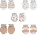 5 Pairs Baby Not Scratch Mittens 0-6 Months New Born Boy Girl Gloves Cute Infant Accessories by TinyTreasures Baby Boutique