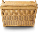 The Basket Lady Lift-Off Lid Wicker Storage Basket, Large, 24.5 in L x 18 in W x 17.5 in H, Sandstone by GreenHaven Gardens