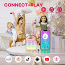 YLL Mini Karaoke Machine for Kids Adults, Portable Bluetooth Speaker with 2 Wireless Microphones, Most Popular Toys Birthday Gifts for Girls 4, 5, 6, 7, 8, 9, 10, 11, 12+ Years Old Toddler Teens（Rose） by TinyTreasures Baby Boutique