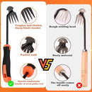 Weed Removal Tool, Portable Garden Weeder Tool，2024 New Manganese Steel Weed Puller Tool with Rubber Handle for Vegetable Gardening Garden Yard Farm Farm Planting & Uprooting Weeding Tool (Black) by GreenHaven Gardens