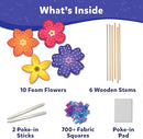Skillmatics Poke-in Art - Flower Bouquet, Mess-Free Creative Activity, DIY Wood Craft Kits, Gifts for Girls & Boys Ages 4, 5, 6, 7, 8, 9 by TinyTreasures Baby Boutique