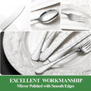 40 Pcs Silverware Set for 8 with Water Cube Handle design, Food Grade Stainless Steel Flatware Set, Eating Utensils Sets Include Fork/Knife/Spoon, Reusable Cutlery Set, Dishwasher Safe by CozyNest Decor