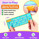 12-Pack Sensory Maze Fidget Toys for Kids & Adults: Quiet Squishy Calming Tools for Autism Children - Anxiety Fidgets for Travel & Office - Classroom Must Haves & Treasure Rewards Party Favors by TinyTreasures Baby Boutique