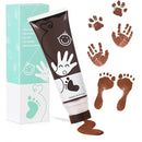 Sortnic 75ml Brown Baby Hand and Footprint Ink Kit, Baby Handprint Footprint Paint for Newborn Keepsake, Dog Cat Paw Print Kit, Washable, Non Toxic Acid-Free, Safe Gentle for Ideal New Mom Gifts by TinyTreasures Baby Boutique