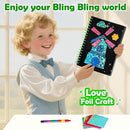 FUNNYB&G Foil Art Craft Activity for Kids - Gift for Girls Boys Crafts for Kids Fun Art Supplies DIY Creative Travel Toy, Birthday Gift Party Favor Toys for Girls Boys 4 5 6 7 8 9 Years Old(Farm) by TinyTreasures Baby Boutique