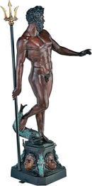 Design Toscano DD3123 Poseidon Man of The Sea Greek Mythology Indoor/Outdoor Garden Statue, 17 inches Wide, 67 inches Tall, Heirloom Cast Bronze, Verdigris Green & Sepia Brown Finish by GreenHaven Gardens