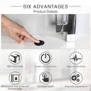 Garbage Disposal SinkTop Air Switch Kit with Long Button,Brass Made Cover,UL,Matte Black by CozyNest Decor