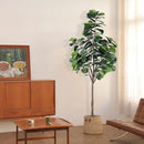 8ft(96in) Fiddle Leaf Fig Tree Artificial - Tall Faux Fiddle Leaf Fig Tree - Fake Fig Plant with Realistic Texture for Indoor Outdoor Modern Home House Office by CozyNest Decor