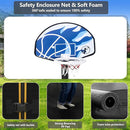 Upgraded 16FT 15FT 14FT 12FT 10FT 8FT Trampoline Outdoor with Basketball Hoop and Net, Capacity for 4-6 Kids and Adults by TinyTreasures Baby Boutique