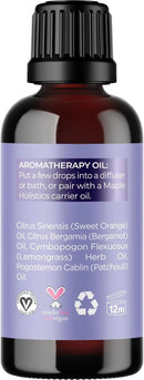 Unwind Aromatherapy Essential Oil Blend - Calming Essential Oils for Diffusers for Home Travel and Baths with Invigorating Pure Bergamot Patchouli and Citrus Essential Oils for Stress Support by CozyNest Decor