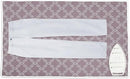 Encasa Homes Ironing Mat/Pad (Large 48"x28") with 3mm Padding & Silicone Iron Rest for Steam Pressing on Tabletop or Bed - Heat Resistant, Portable, Quilting & Travel Blanket - Mauve Tiles by CozyNest Decor