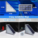 VOLISUN Solar Stair Lights 6 Pack, Solar Step Lights Outdoor Waterproof IP67, LED Outdoor Step Light,Outdoor Light Decor for Garden Stair, Deck, Front Step and Front Porch（Blue Lighting） by GreenHaven Gardens