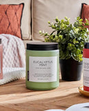 M&SENSE Eucalyptus & Mint Candles for Home Scented, 19.4oz 110 Hours Burn Soy Aromatherapy Candle Gift for Stress Relief, Meditation, Yoga, Relaxing SPA, Natural Soy Wax for Men and Women by CozyNest Decor