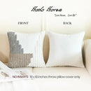 HOdo Home 18x18 Throw Pillow Covers, 2PCS Tufted Boho Jacquard Pillow Covers,Farmhouse Decorative Pillow Cover,Pillow Cases for Couch Sofa Bed Stylish Decor, Simple Textured Cushion Sham by CozyNest Decor