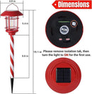 Dynaming 6 Pack Dual Use Solar Christmas Path Lights Outdoor, Hanging Lantern Solar Garden Light with Edison Bulb, Xmas Pathway Markers, Auto On/Off Candy Cane Lights for Patio Yard Walkway Driveway by GreenHaven Gardens