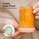 KeaBabies 4pk 8oz Glass Baby Food Containers with Lids - Leak-Proof, Microwavable Small Glass Jars, Baby Purees & Toddler Snack Storage Containers, BPA-Free, Dishwasher & Freezer Safe (Musk Dusk) by TinyTreasures Baby Boutique