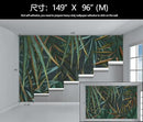 Dark Tropical Palm Leaf Wallpaper Mural Oil Painting Style Abstract Leaves Wall Mural (Not Peel and Stick) by CozyNest Decor