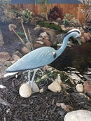 Blue Heron Decoy with Legs & Stake 30'' (76cm) Tall, Adult Blue Heron Statue for Backyard Koi Fish Ponds, Yards & Water Gardens by GreenHaven Gardens