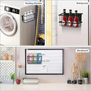 Magnetic Storage Basket, Black Magnetic Towel Basket with Strong Magnet for Kitchen Laundry Room Office School Organization and Home Dryer Ball Storage, 11.02"x3.15"x5.91" by CozyNest Decor
