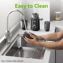 Cold Press Juicer, Slow Masticating Juicer Machines for Whole Vegetable and Fruit, 4.3" Feed Chute, BPA Free, Quiet Easy Clean Juicer to Unlock Fresh & Nutritious Juices (Black) by CozyNest Decor