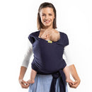 Boba Baby Wrap Carrier – Original Baby Sling Carrier for Newborns (7–35 lbs), Soft, Secure, Hands-Free & Ergonomic, Ideal for Comfortable Bonding, New Parents (Navy Blue) by TinyTreasures Baby Boutique