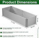 2 Pack 6x3FT Tall Galvanized Raised Garden Bed Outdoor,Metal Garden Bed for Vegetables,Steel Raised Beds for Gardening,Above Ground Garden Box for Flower-H2M by CozyNest Decor