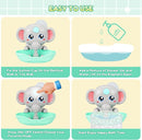 Baby Bath Toys, Magnetic Charging Music Bath Bubble Machine, Elephant Bubble Maker for Kids Ages 1-3 4-8, Toddler Bathtub Toy Gift for Boys and Girls (Grey) by TinyTreasures Baby Boutique