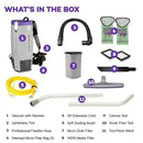 ProTeam Super Coach Pro 10 Backpack Vacuum Commercial with 2 Piece Wand Tool Kit, 10 Quart, Corded, 107304 by CozyNest Decor