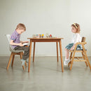 Solid Wood high Chairs for Toddlers,High Chair Grows with Kid for Dining, Study Chair for Children, Light Brown by TinyTreasures Baby Boutique